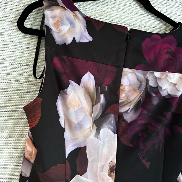 Calvin Klein Black Floral Midi Dress - Picture 9 of 12